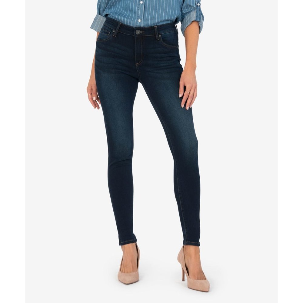 Kut From the Kloth Womens Mia Skinny Jeans Mid Rise Slim Fit Approve Wash size 4